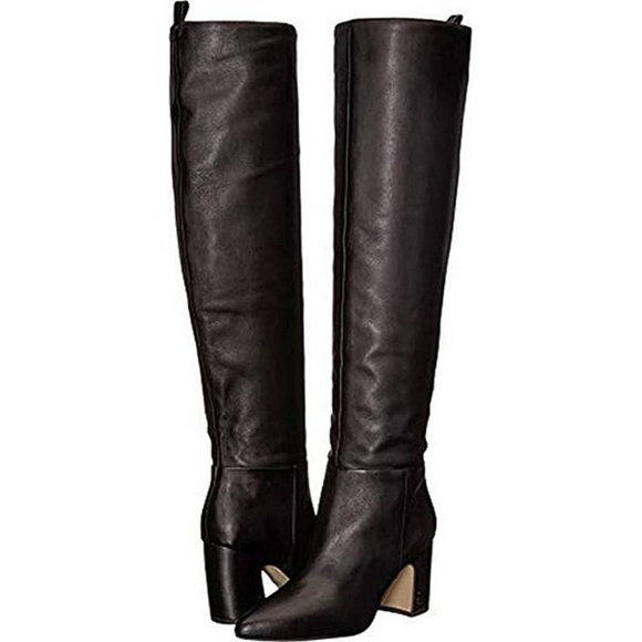 Sam Edelman Shoes - Sam Edelman Knee High Hutton Black Leather Boots
